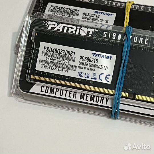 Новая DDR4 16gb (2x8) 3200mhz