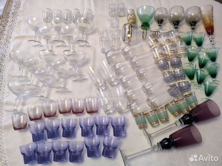 Фужеры, креманки, рюмки, стопки СССР