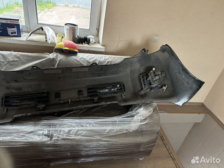 Бампер передний на тойота ленд крузер 200