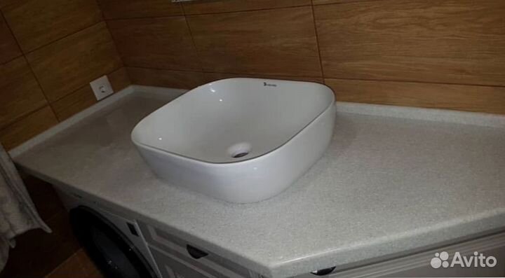 Столешница для ванной и кухни из искуственного кам