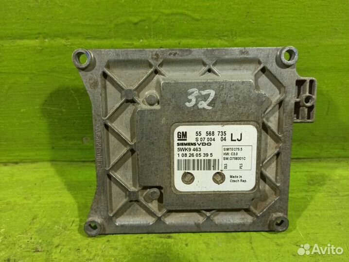 Блок управления двигателем Opel Astra H седан