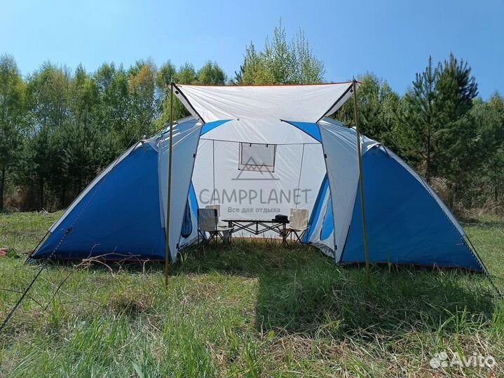 Палатка 2-х комнатная, 4-х местная
