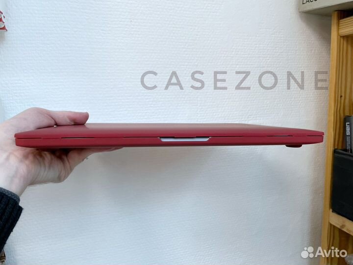 Чехол Накладка на Macbook Pro Air m1 бордовый