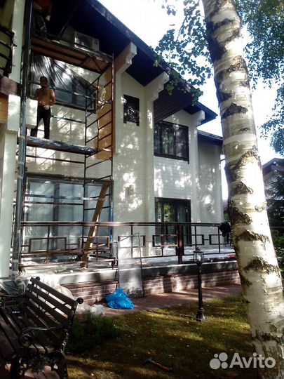 Покраска, шлифовка деревянных домов