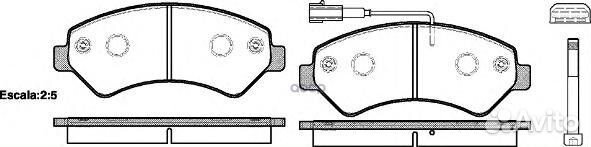 1275 01 77364318 колодки дисковые п Citroen