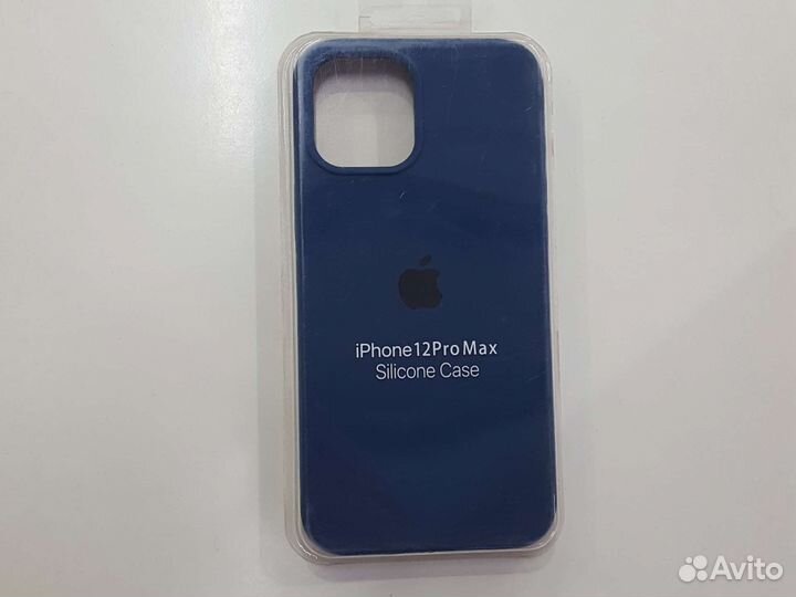Чехол на iPhone 12 pro max Темно-синий