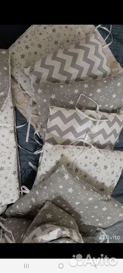 Бортики в детскую кроватку с одеялом