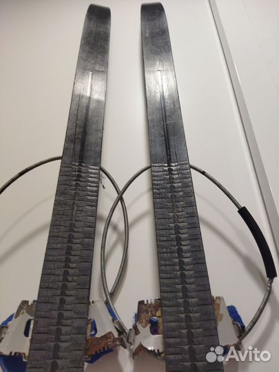 Лыжи беговые детские 120см с палками 116см