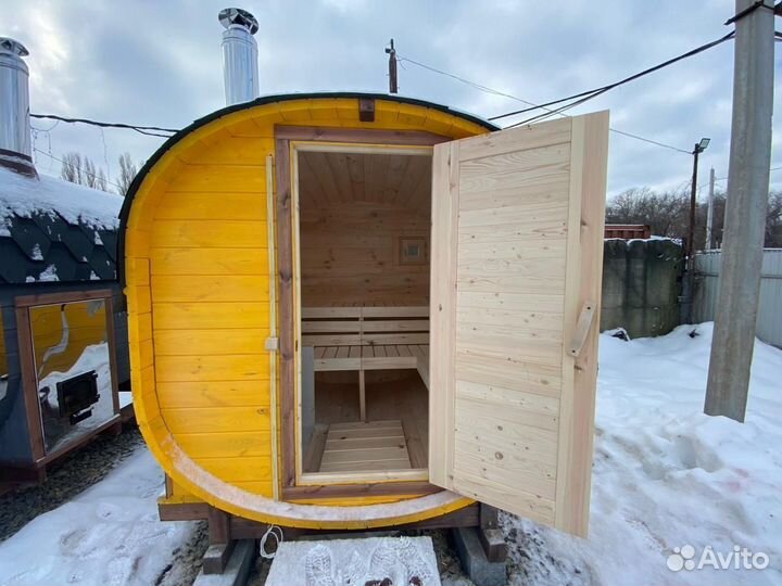 Баня-бочка 2х2 квадро