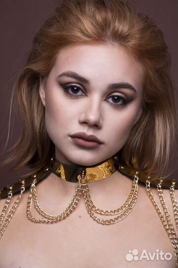 Украшение для фотосессии золотые эполеты с цепями