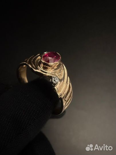 Золотое советское кольцо 583