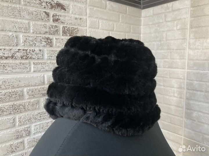 Шапка зимняя женская мех лисы кролика