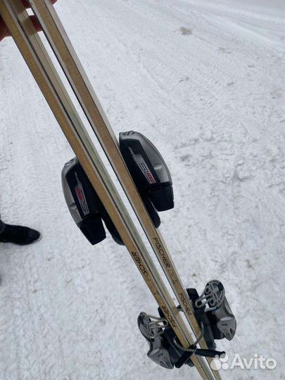 Горные лыжи с ботинками 43р