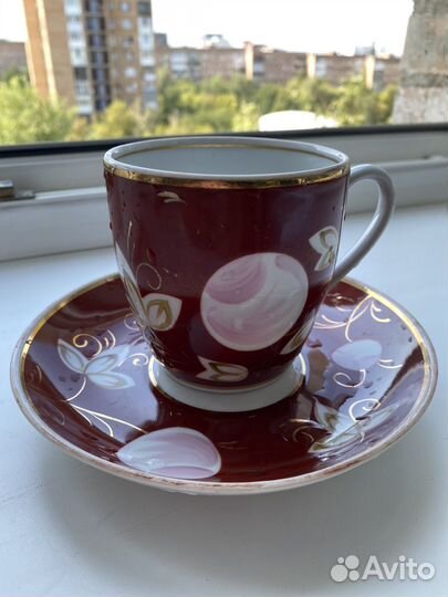 Чайная пара. Бокал. Вербилки розовая слива