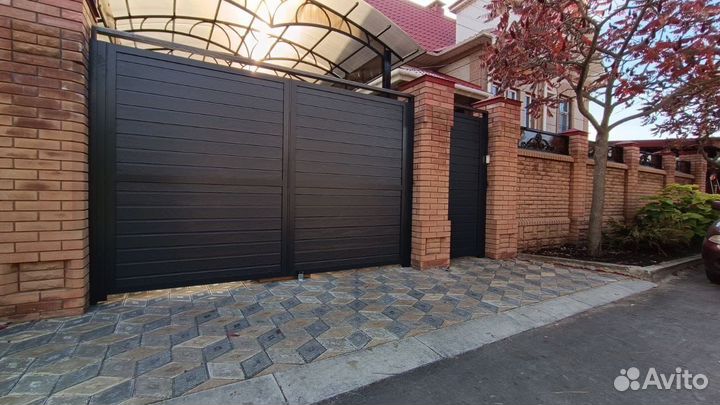 Откатные ворота с электроприводом