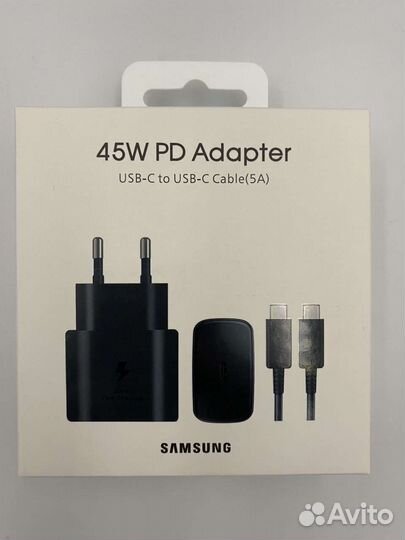 Зарядное устройство Samsung 45w с кабелем оригинал