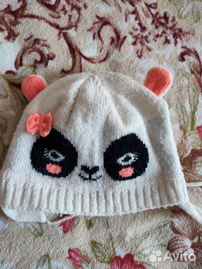 Шапка для девочки на осень 48-50