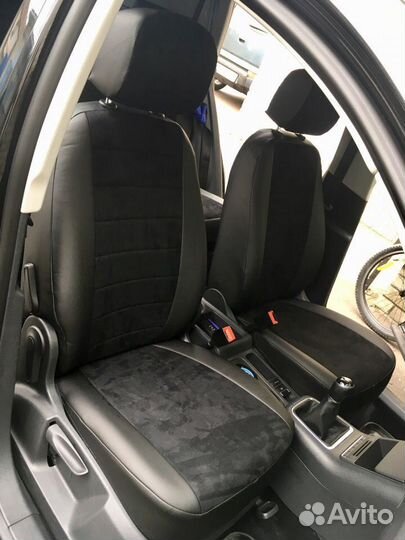 Авточехлы с алькантарой на Tiguan 1 от Автопилот