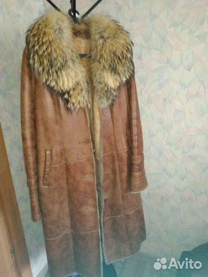 Дубленка натуральная женская размер 50 52