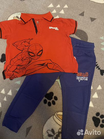 Детские брюки и поло для мальчика 98-104 пакетом