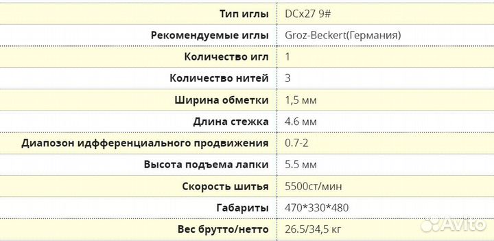 Промышленный оверлок (краёвка) Jack JK-E3-3-M1-15