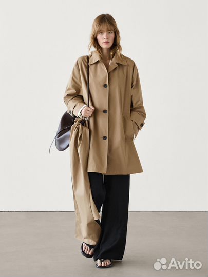 Новый плащ женский бренда massimo dutti