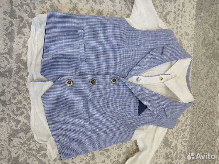 Рубашка с жилеткой, детская