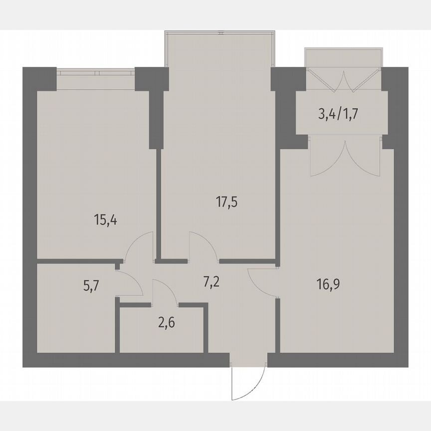 2-к. квартира, 67 м², 13/13 эт.