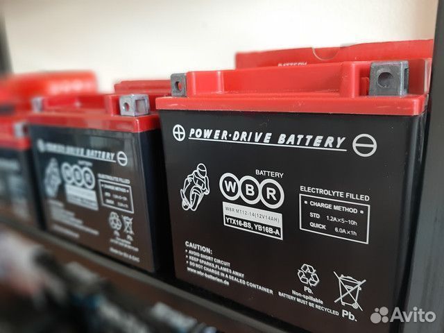 Мото Аккумулятор WBR MT 12-12 (12B, 12Ач)