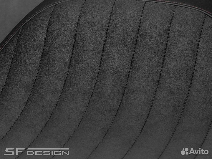 Сиденье Harley-Davidson Coral Lines Black Island