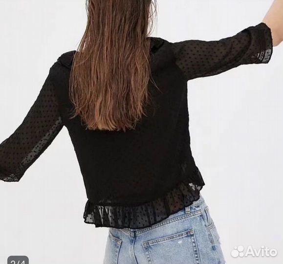 Блузка кружево Zara S
