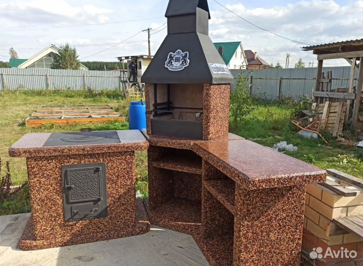 Модульная печь барбекю,модуль под казан