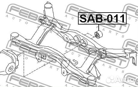 Febest SAB-011 Сайлентблок балки задней