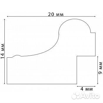Ф/рамка Interior Office 280 30x40 латунь (20шт)