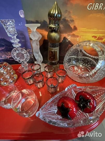 Ваза-Шар19 см,Подсвечники,Стаканы