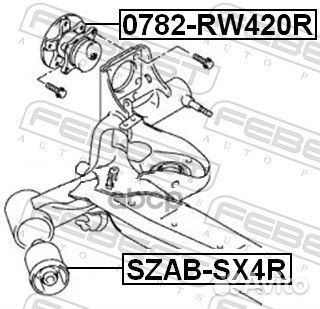 Ступица задняя suzuki SX4 RW415/RW416/RW419/RW420