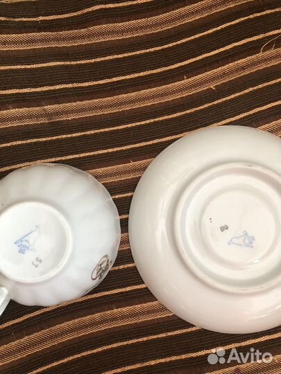 Чайная пара Дулево «8 марта»