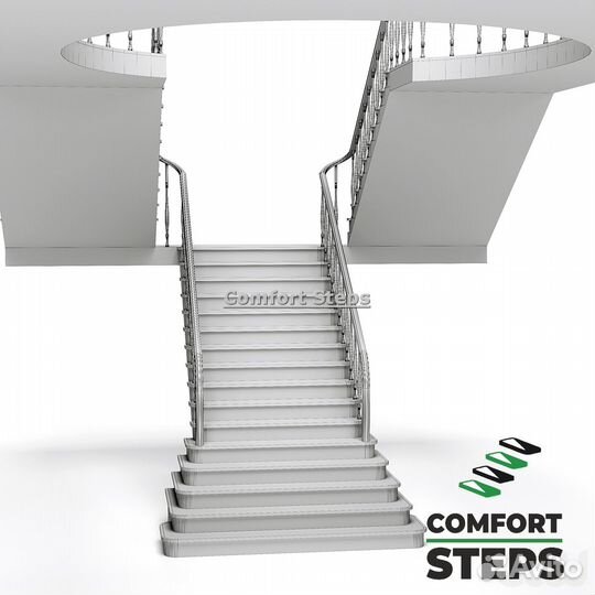 Бетонный каркас лестницы