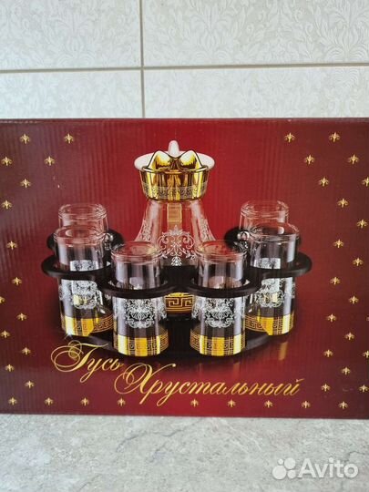 Гусь хрустальный набор