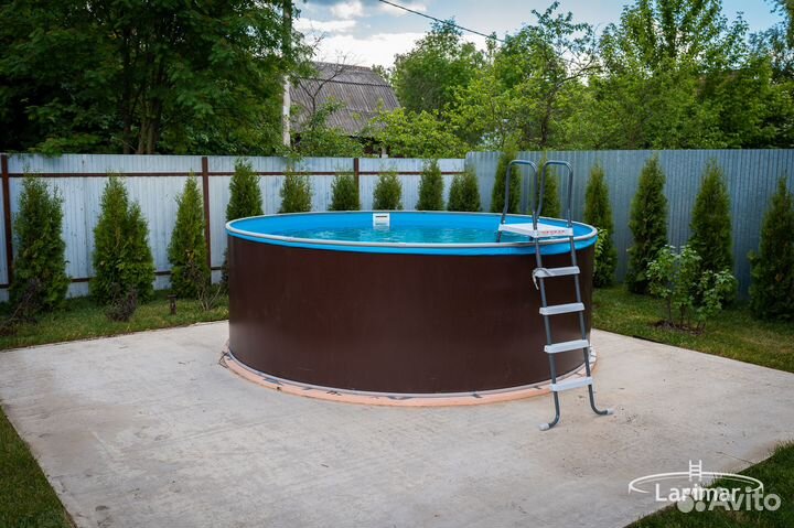 Каркасный морозостойкий бассейн Ларимар с завода