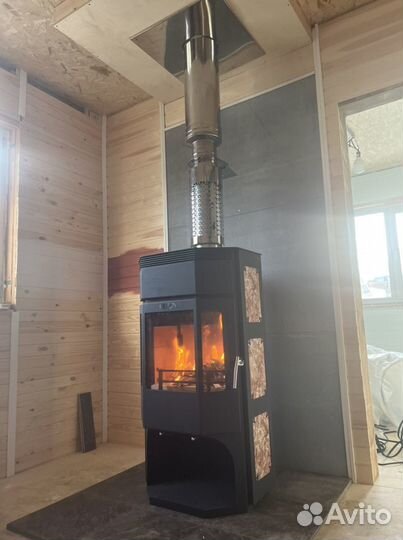 Монтаж печей, каминов, отделка, строительство