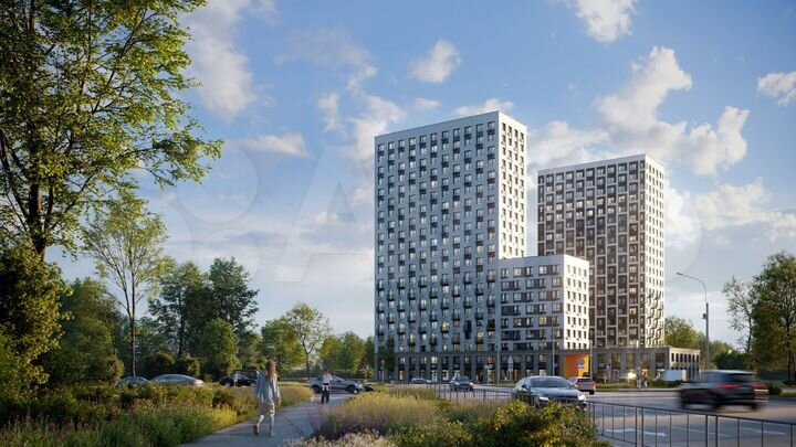 1-к. квартира, 45,7 м², 4/21 эт.