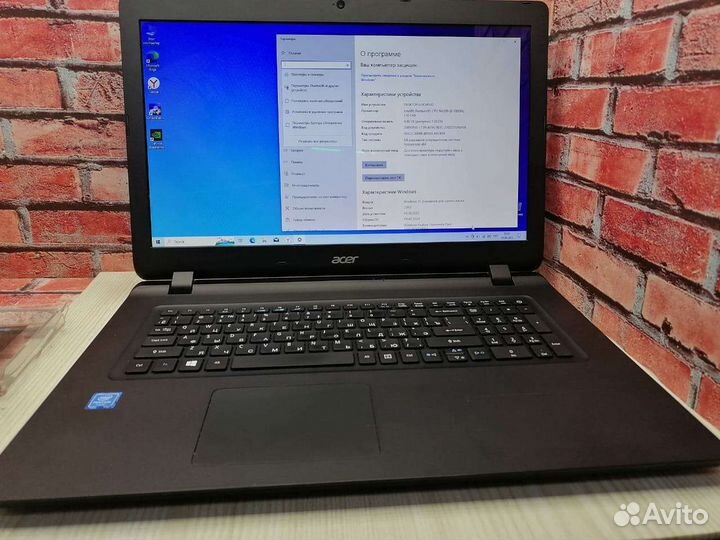 Ноутбук acer ES1-732 б/у