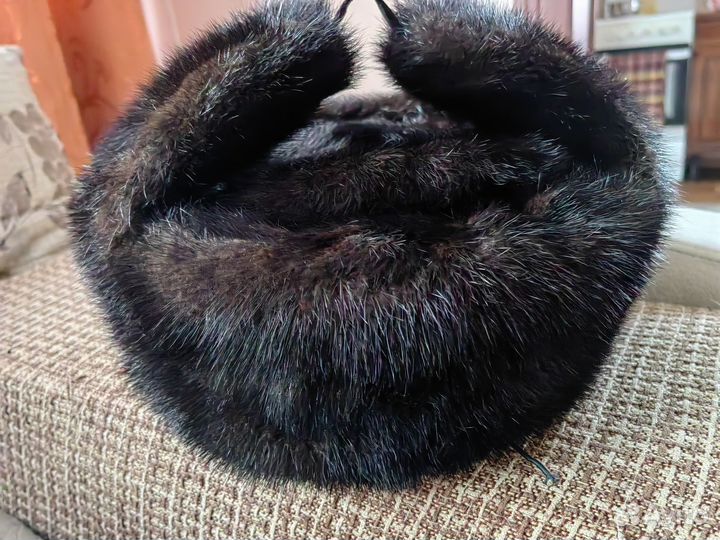 Шапка ушанка мужская норка