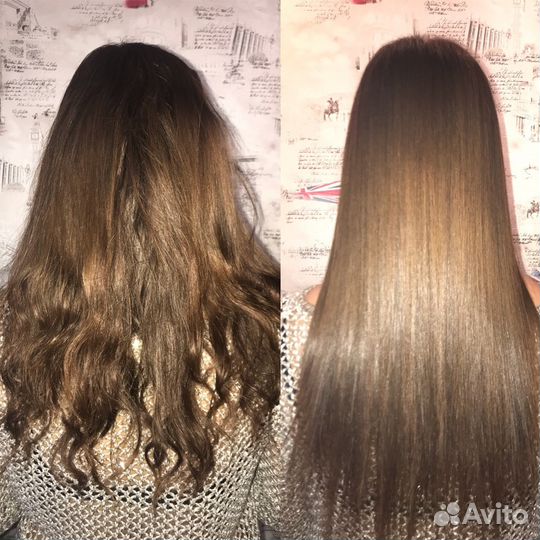 Кератиновое выпрямление волос