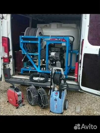 Устранение засора, прочистка канализации