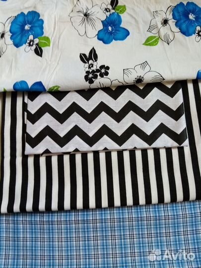 Отрез ткани, много разных