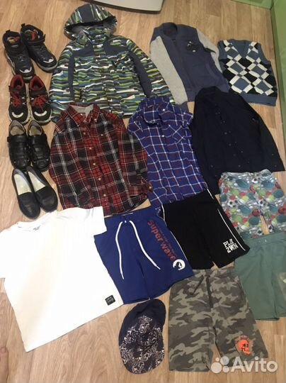 Пакет вещей и обуви на мальчика 7-8 лет