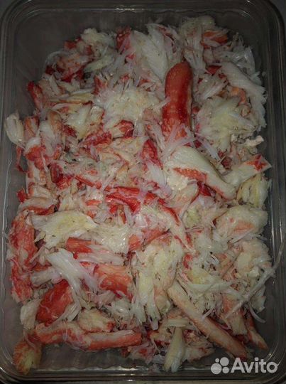Чищенное мясо Камчатского Краба Идеально для любых