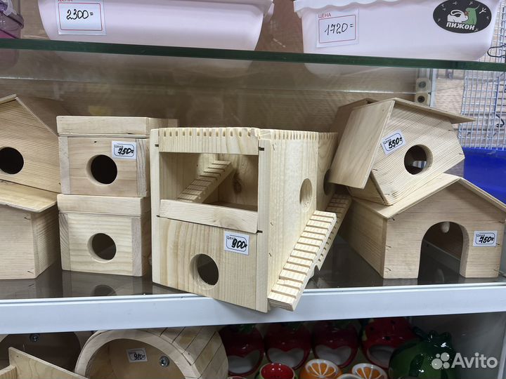 Изделия из дерева д/птиц и грызунов